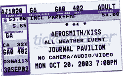 Aerosmith / Kiss Tickets