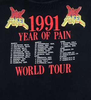 1991 Year of Pain Back